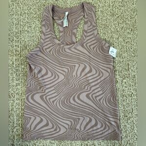 Athleta Tan Swirl Design Tank Top